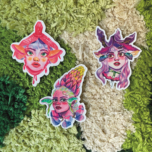 Fairies & Flowers series I Sticker Set