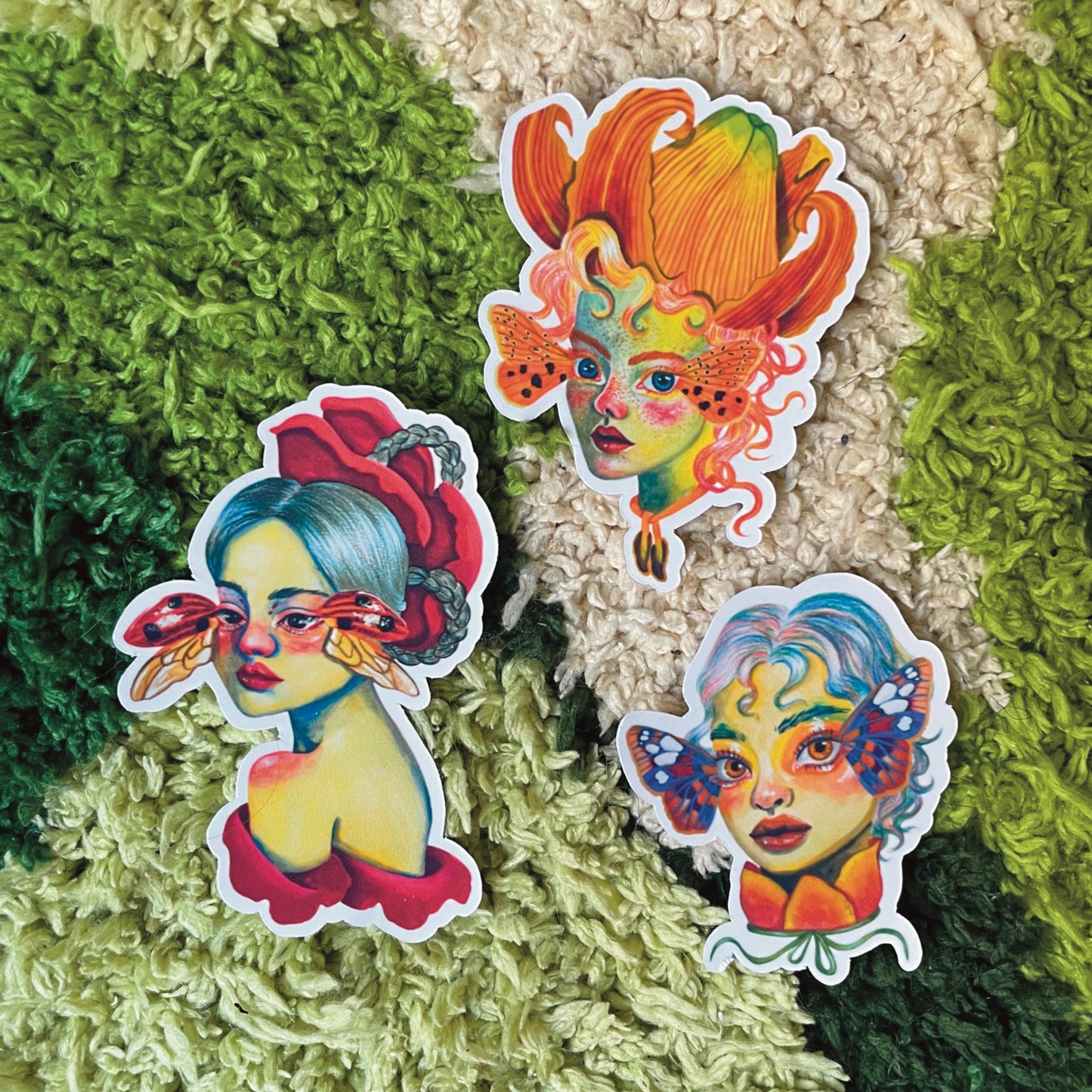 Fairies & Flowers series I Sticker Set