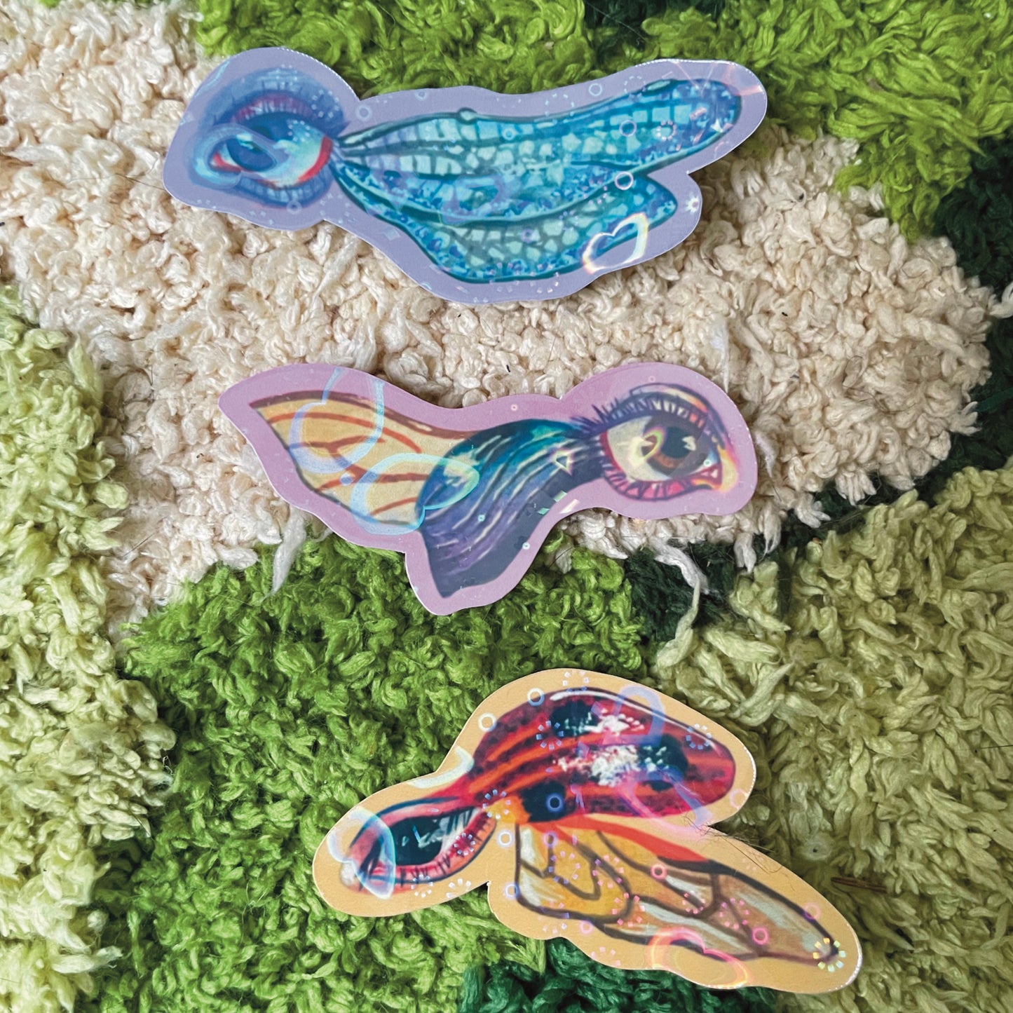 Holographic Fairy Eyes Sticker Set