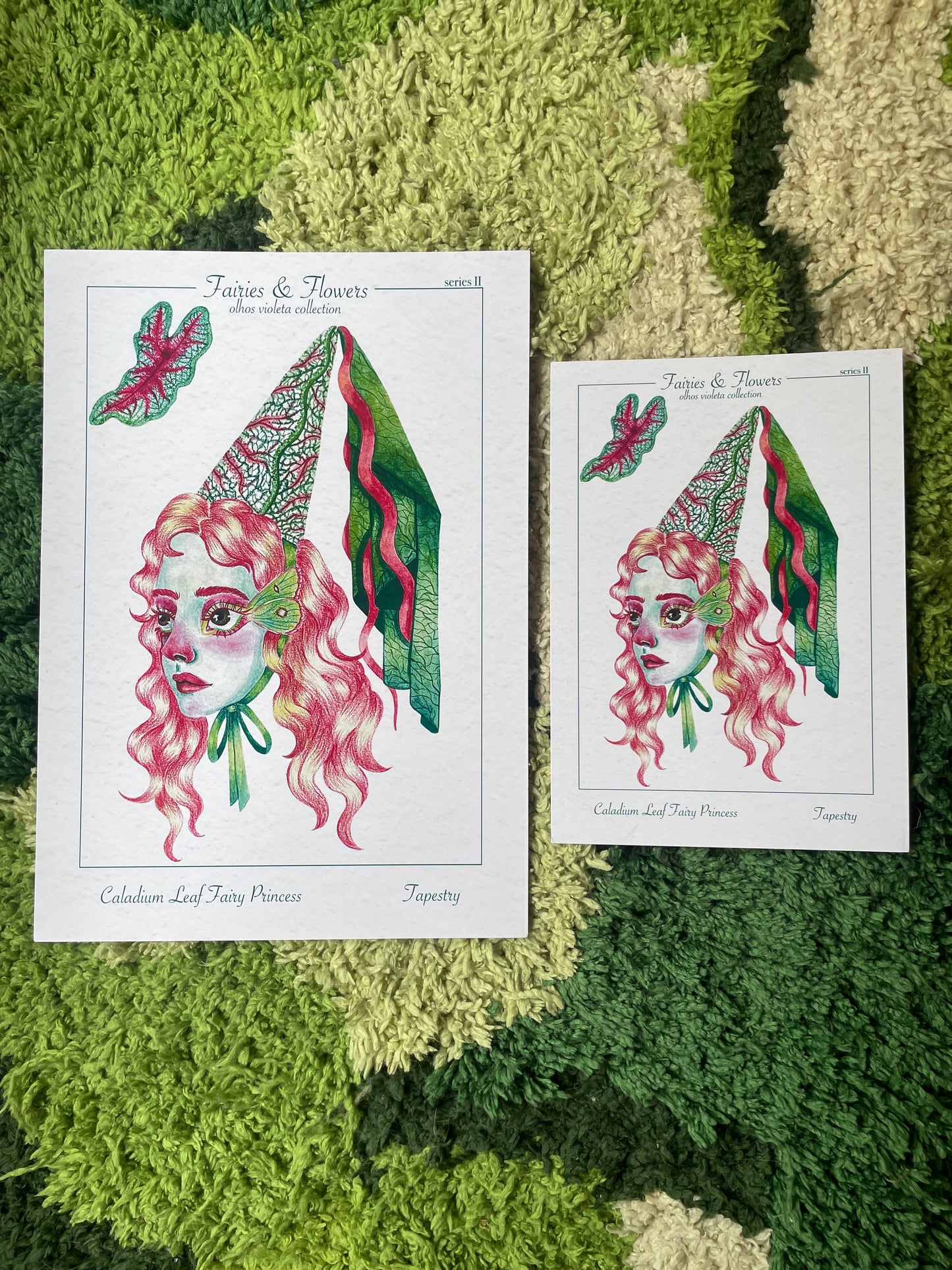 Caladium Tapestry Fairy Print