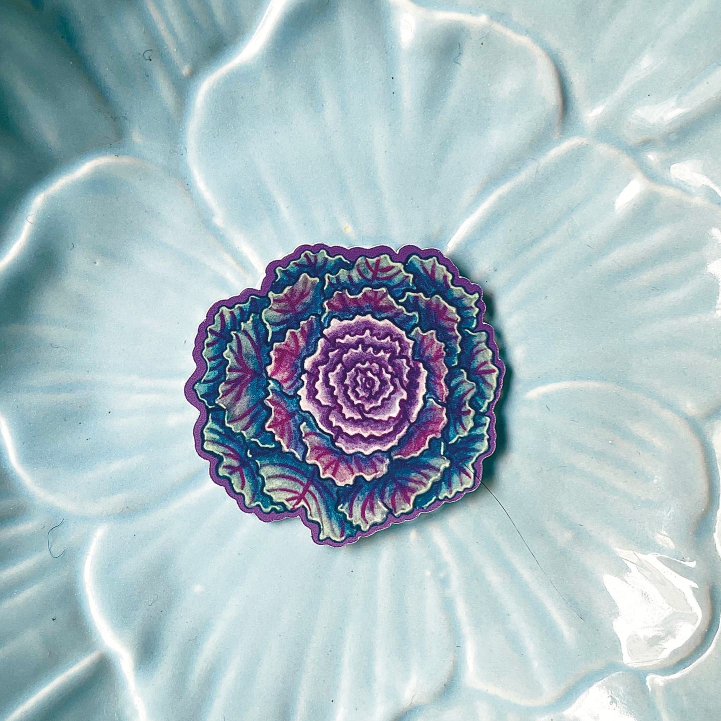 Brassica stickers: set of 4 includes A6 mini print and a note card