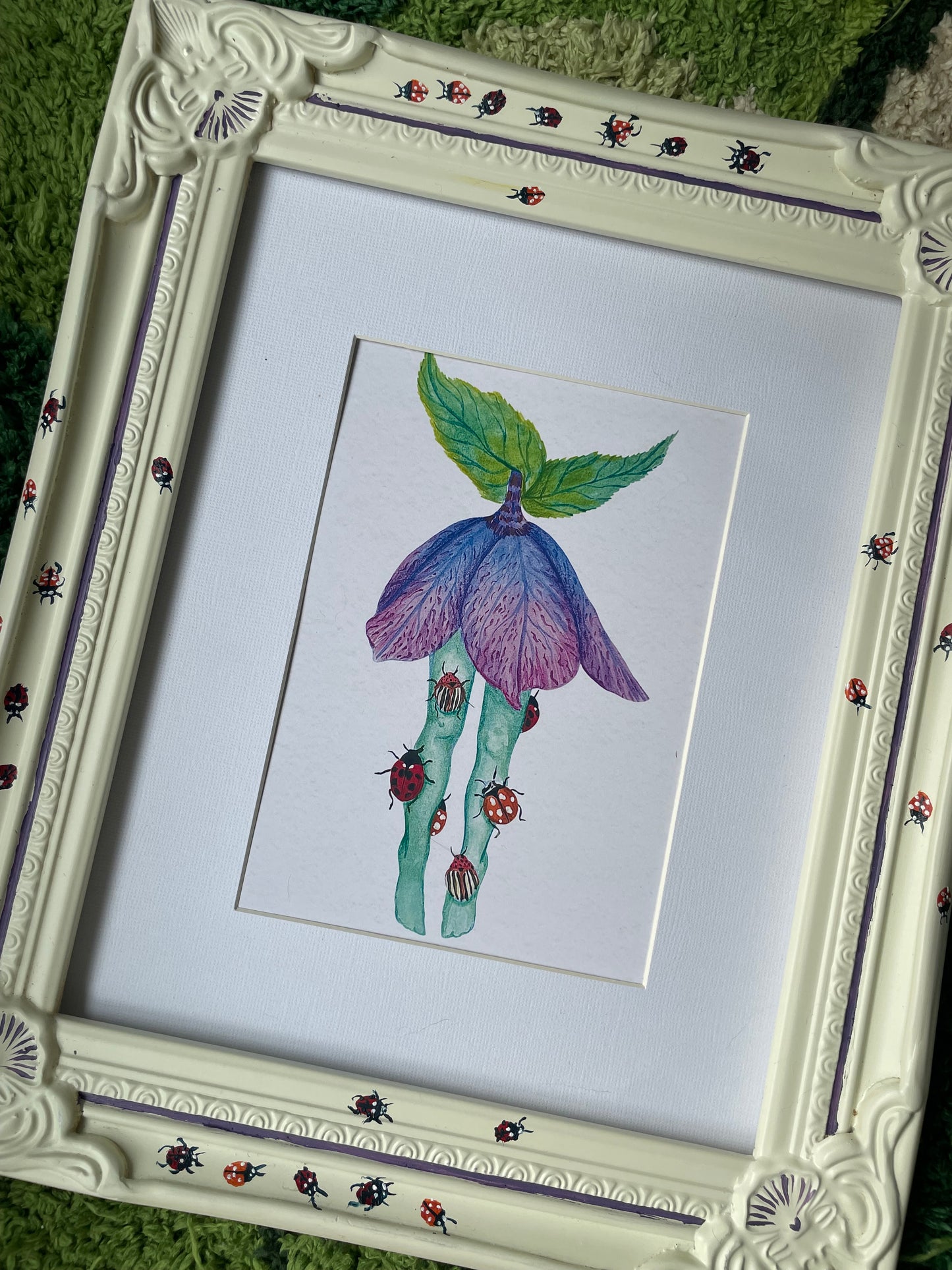 Set of 2 “Bug Tights” Stickers and a Print