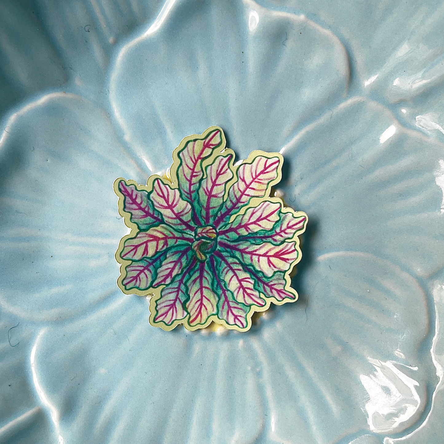 Brassica stickers: set of 4 includes A6 mini print and a note card
