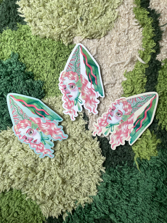 Set of 2 Caladium Fairy Stickers
