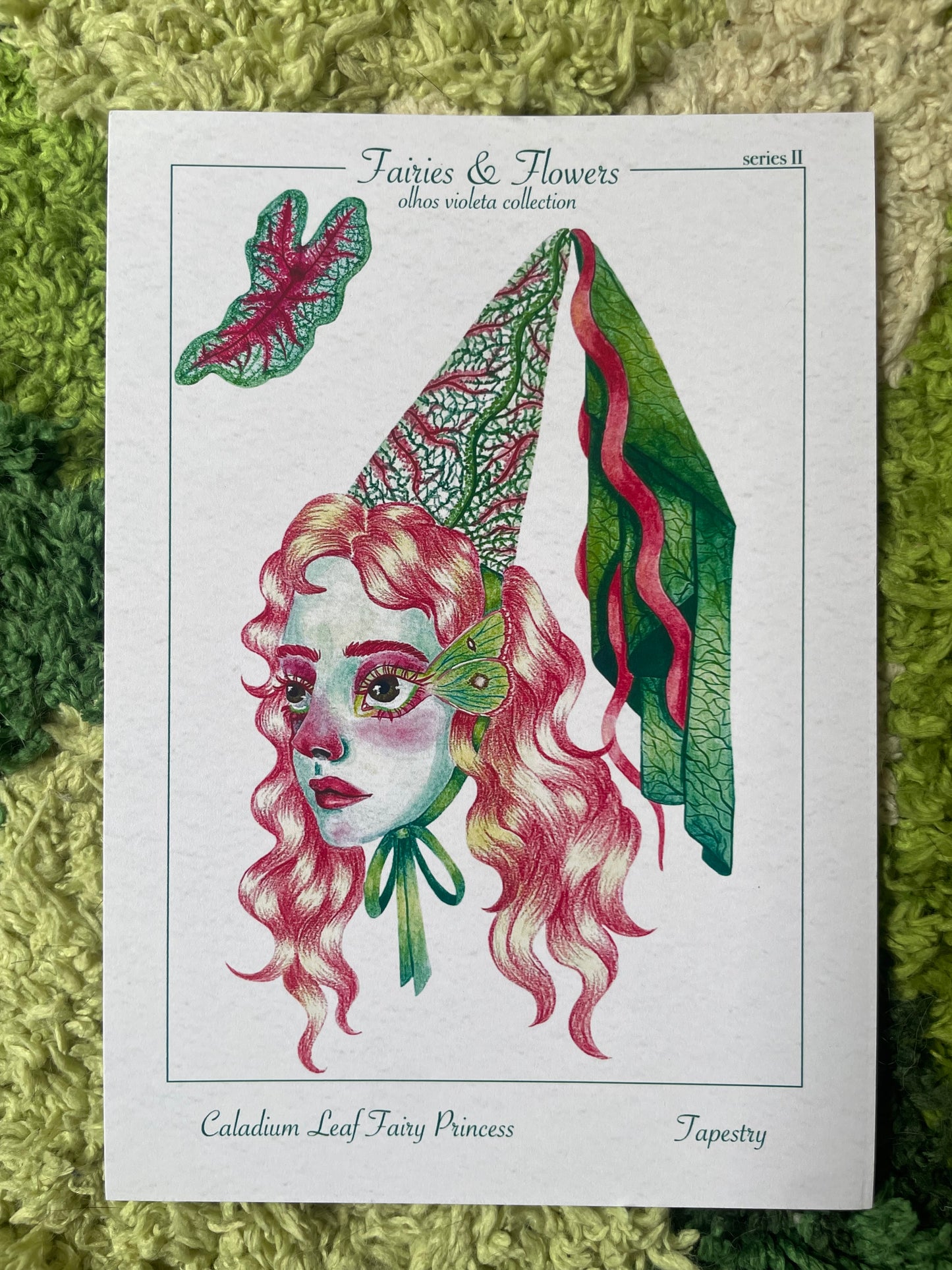 Caladium Tapestry Fairy Print